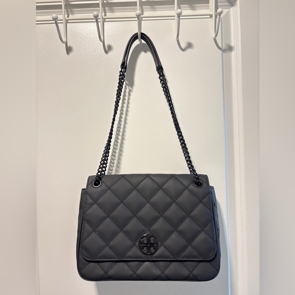 Tory Burch Black Quilted Chain Bag
